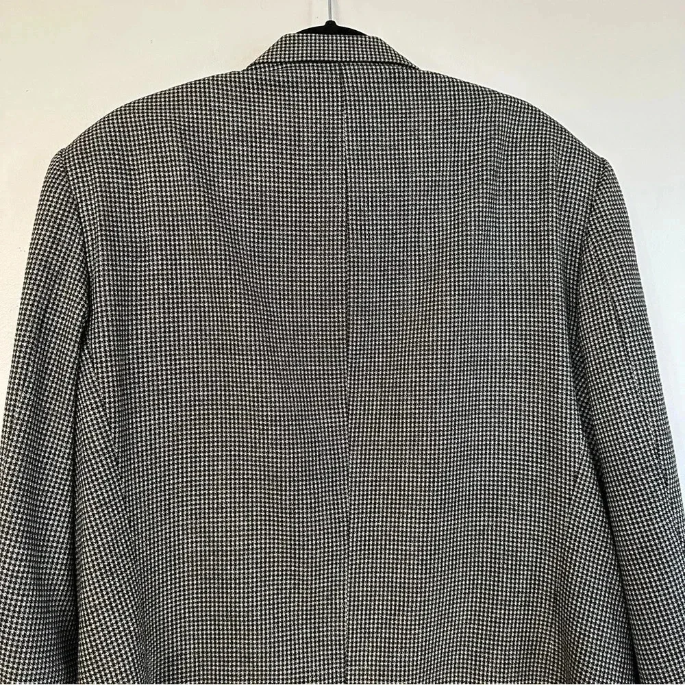 Fenzia S&K Men's Grey Silk/Wool Blend Sports Blazer Jacket Size 44L GUC